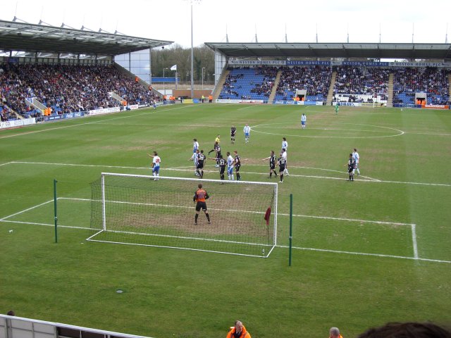 View of the Match from the Top of the North Stand